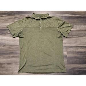 KUHL Engineered Polo Shirt Mens L Moss Green Short Sleeve KUHLDRY